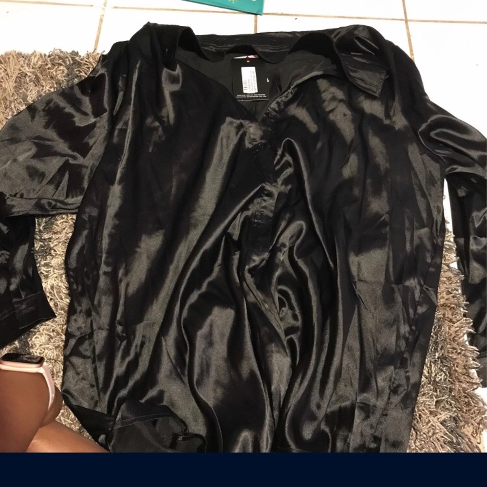Cute silk shirt dress